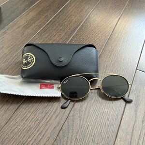 Ray-Ban Oval Gold Sunglasses